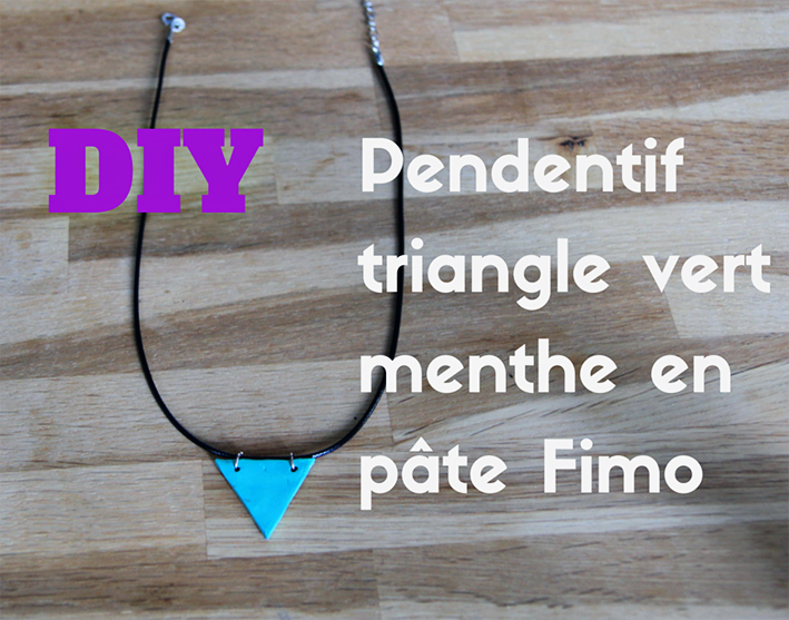 Tutoriel pendantif en Fimo