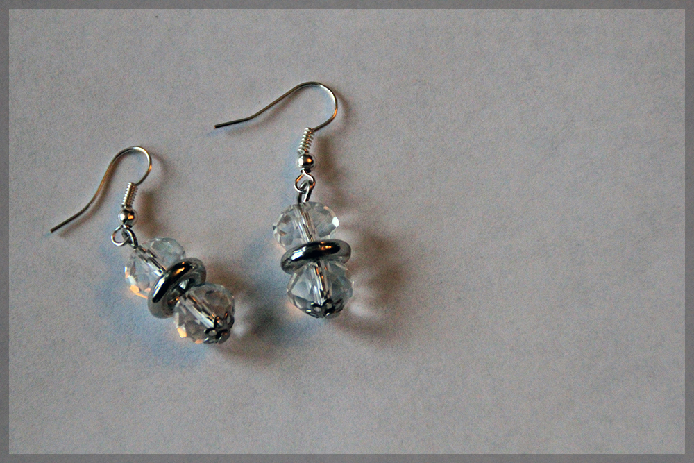 Photo finale des boucles d'oreilles