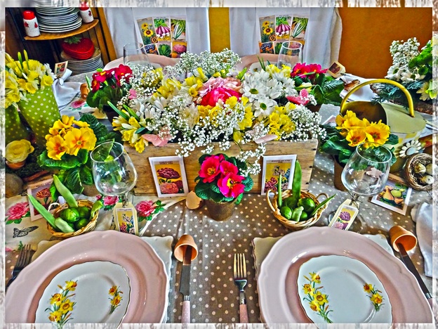 Magnifique table de printemps
