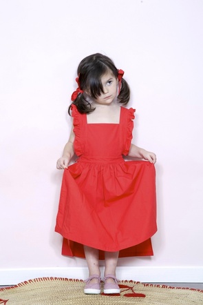robe rouge petite fille