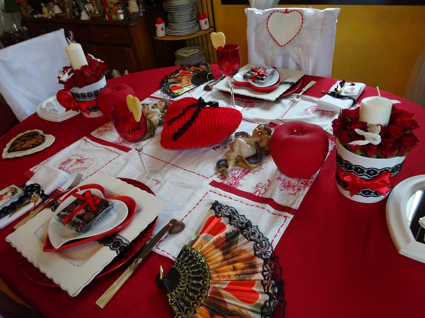 table pour son valentin