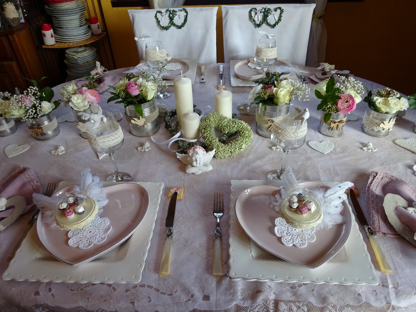 table amour saint-valentin