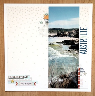 Australie carte scrap