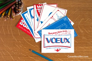 ensemble de carte de voeux