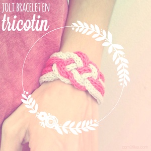 bracelet tricotin