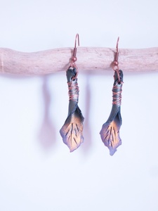 Boucle d'oreilles automnales