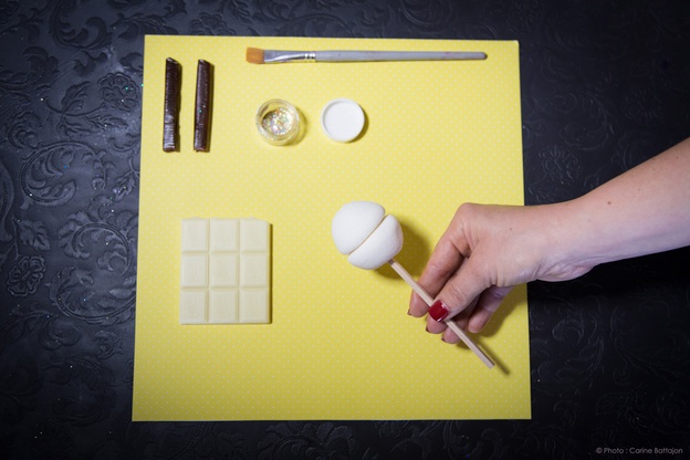 Première étape de la recette pop carambar