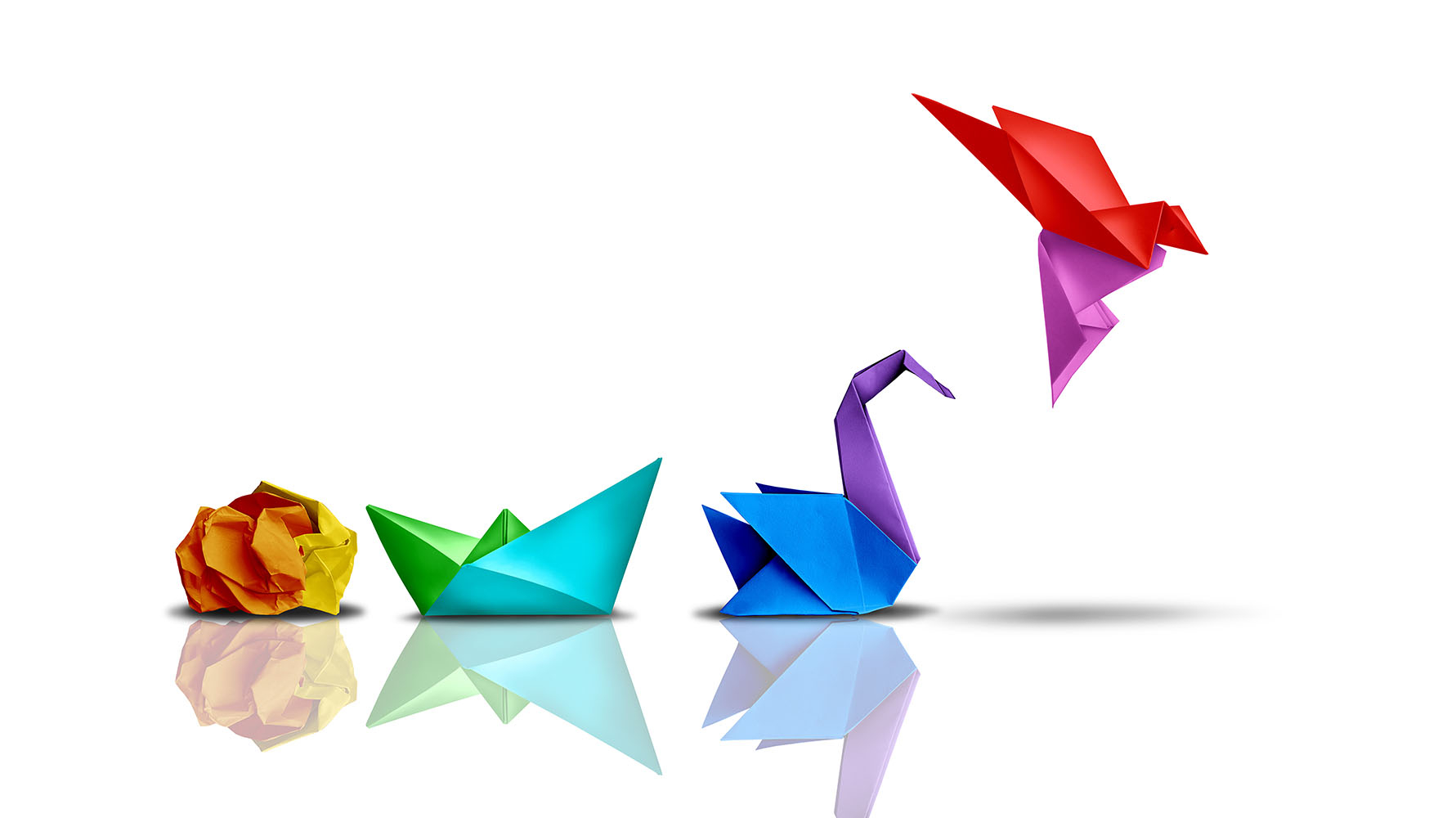 évolution de l'origami