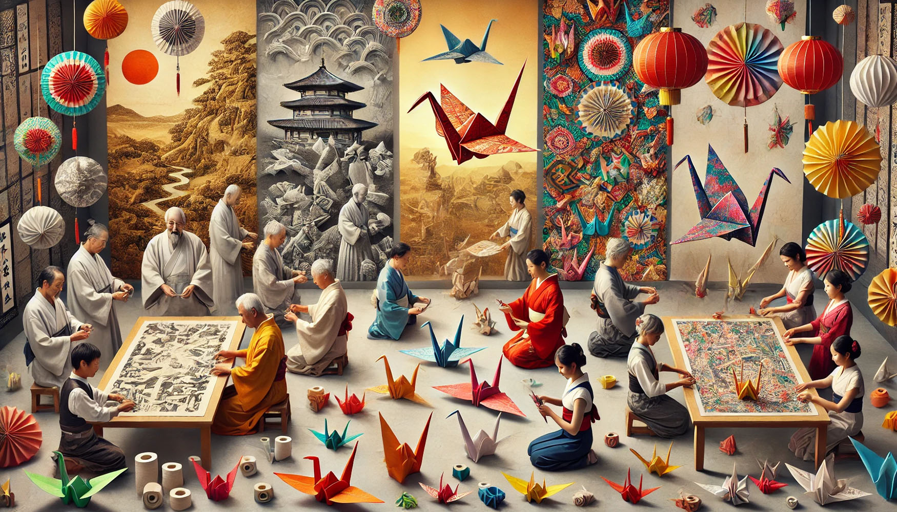 Les origines de l'origami