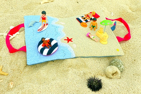 ouverture du sac de plage playmobile