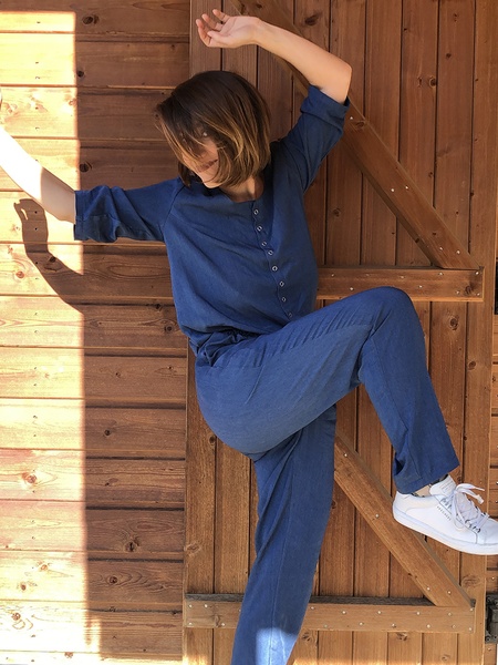 tenue décontractée bleue