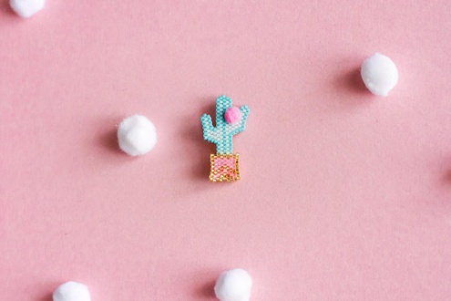 broche cactus DIY