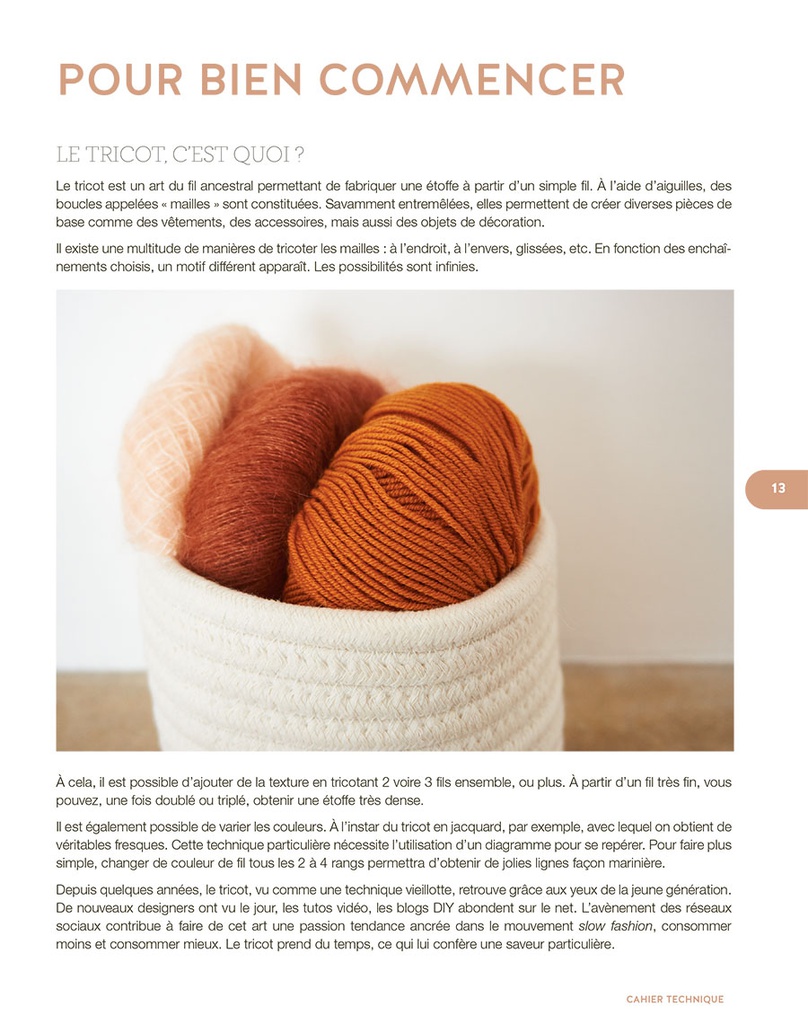 Apprendre le tricot