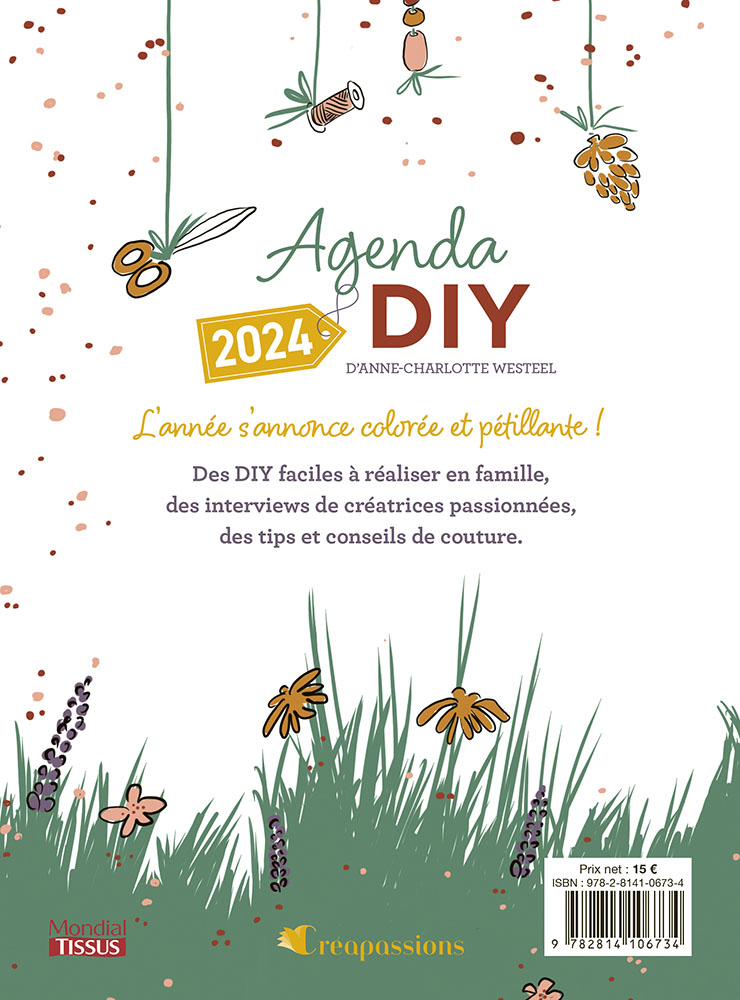 Agenda DIY 2024 pour toute la famille par Le Bazar d'Anne-Charlotte