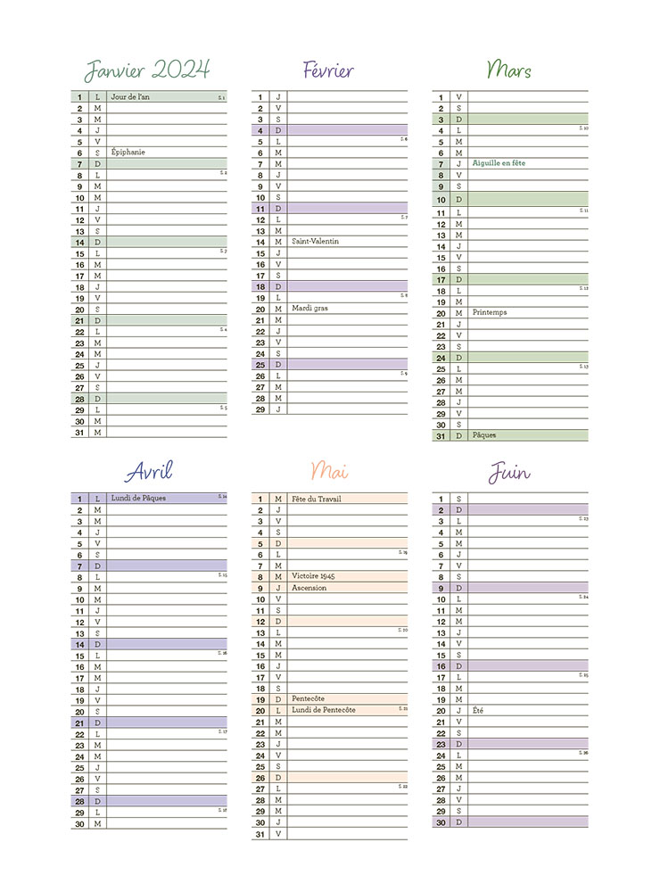 Mon agenda créatif 2024 : 52 projets DIY inspirants