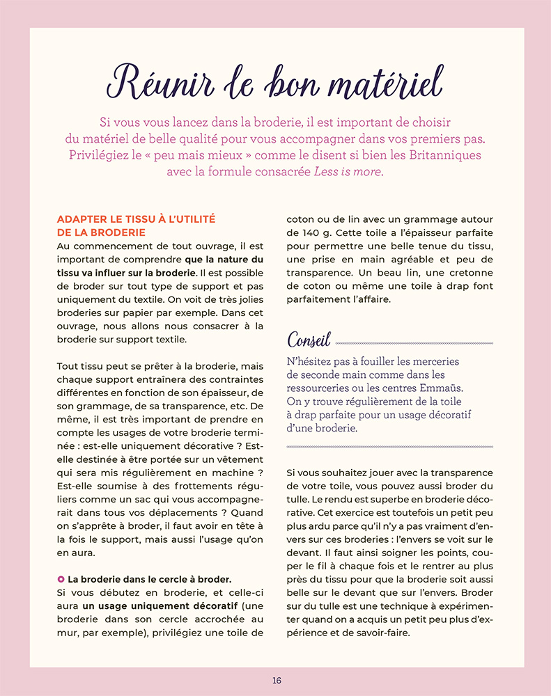 Le guide de la Broderie