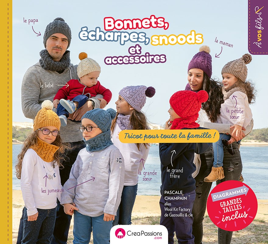 Bonnets, écharpes, snoods et accessoires, Tricot pour toute la famille
